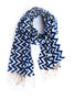 754 Classic Handwoven Scarf - Navy Chevron