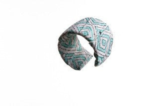 743 Fabric Wrapped Cuff-Mint Geo