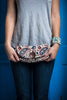 705 Classic Button Clutch - Paisley
