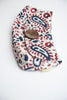 705 Classic Button Clutch - Paisley