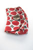 706 Classic Button Clutch - Red Dots