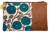 141084 Leather Carryall Clutch - Heritage Blue