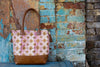 141091 Classic Leather Handbag - Boho Flower