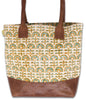 141091 Classic Leather Handbag - Boho Flower