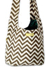 1416010 Hippy Bag - Elephant Grey Chevron