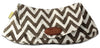 141029 Button Clutch - Elephant Grey Chevron